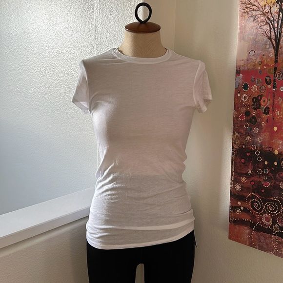 Vince Tops - Vince T-Shirt White Size XS